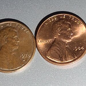 Pièces de 1 Cent Lincoln 1978 & 1984