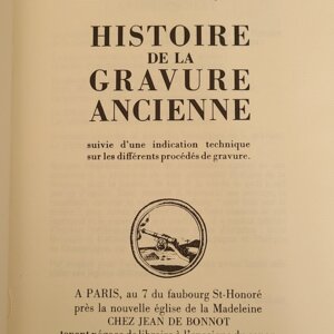 Histoire de la gravure ancienne - Georges Duplessis