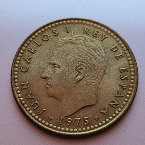 Pièce de 1 peseta - 1975